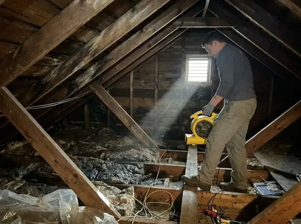 attic-water-damage-drying-proc-007 — frequently asked questions, Emergency Water Extraction & 24/7 Flood Response in Reedley…